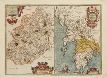 null ORTELIUS, A. Cenomanorum... La Mans. / Neustria. Britanniae, et Normandiae Typus....