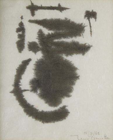  * René GUIETTE (1893-1976) 
Composition (sans titr) 
Encre de Chine sur papier Japon...