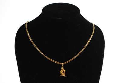 null 18K yellow gold 750‰ articulated necklace (Weight: 23.2g) and 18K yellow gold...