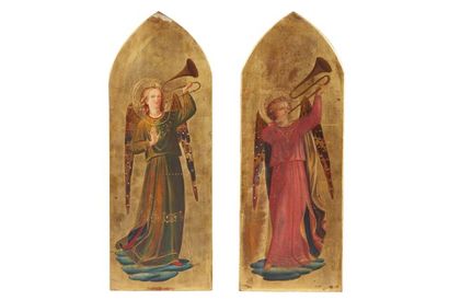 null 20th century school

Angels musicians 

Two oils on panel in the form of an...