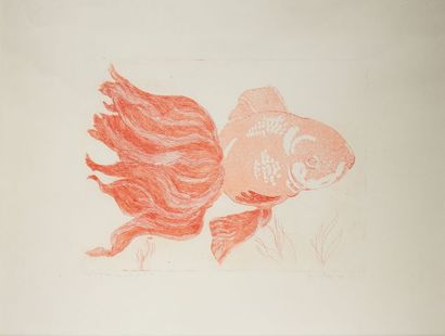 null * Contemporary School 

Tropical fish 

Print signed, justified and dated 1976...