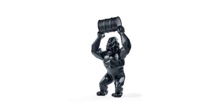 null Richard ORLINSKI (Born 1966) 

Wild Kong Oil, 2012

Matt black resin sculpture...