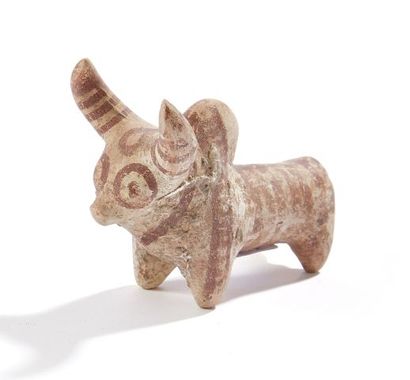 null 
Miniature stylized idol of the Kusura-Beycesultan type. Marble. Anatolia, mid...