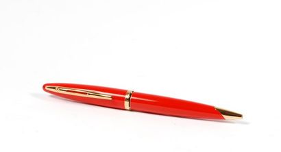null WATERMAN - Coral lacquered metal ballpoint pen. 

Very good condition. In the...