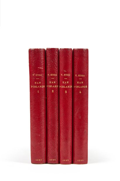 null +LOT 100+* HUGO (Victor). Han d’Islande. Paris, chez Persan, 1823, 4 tomes en...