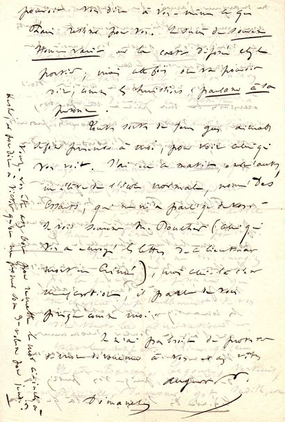 null * Auguste VACQUERIE (1819-1895) poète et auteur dramatique, compagnon fidèle...