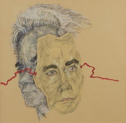 null * David SCHORR (1947-2018)

Portrait de Jean Gaudon

Dessin au crayon et couleurs...