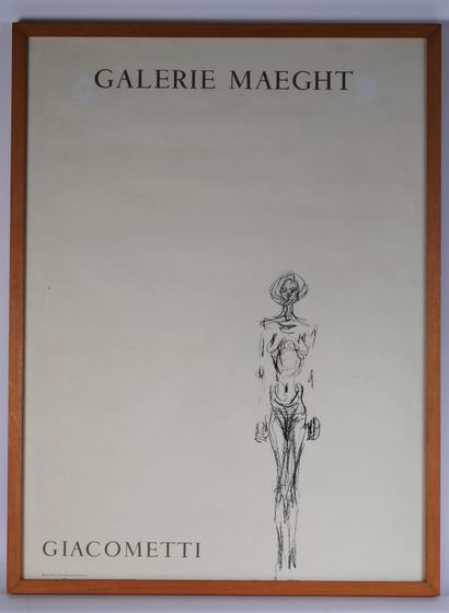 null * Affiche Giacometti de la Galerie Maeght.

62 x 45 cm (à vue)