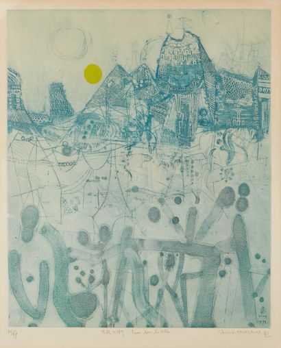 null Shoichi HASEGAWA (né en 1929)

Lune sur la ville, 1979

Lithographie signée...