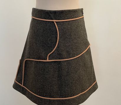 MARNI 

Trapeze skirt in grey wool and old...