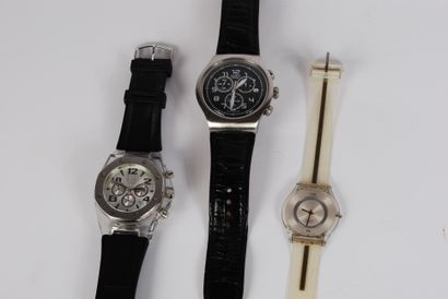 null Set of seven SWATCH wristwatches and one VIP Time watch 

In the state