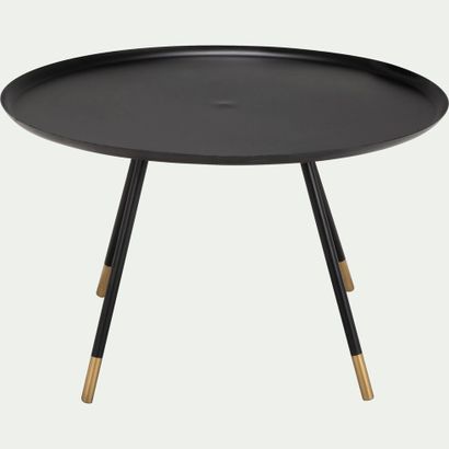 null 1 x Table basse en métal noir et doré 

H43,2cm D73,7cm

Prix public : 159 €

Pas...