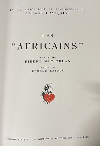 MAC-ORLAN (Pierre). Les africains. Paris,...