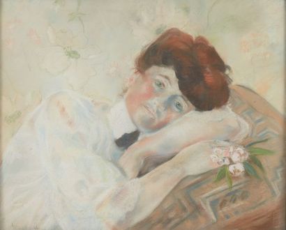 null French school of the beginning of the XXth century

Portrait of a woman at rest

Pastel...