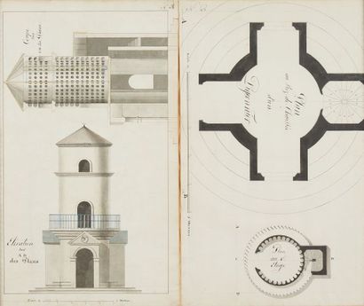 null French school of the XIXth century

Study and plan of a dovecote

Ink and watercolor...