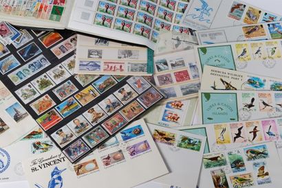 null Lot of stamps, bulk, plates...