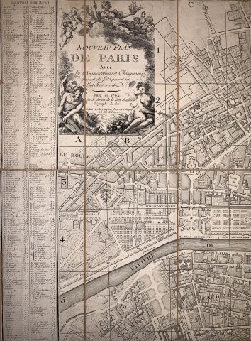 null BRION DE LA TOUR, Louis. New plan of Paris: with the increases and changes which...