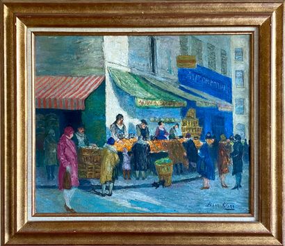 null Hendricus BERN-KLENE (1870-1930)

Scène de marché 

Huile sur toile signée en...