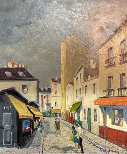 RG EYHRAND (Xxe siècle) 

Rue à Montmartre

Huile...