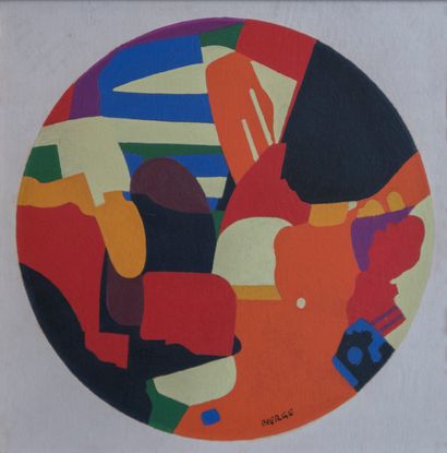 null Roland BIERGE (1922-1991) 

Composition de janvier 1990

Huile sur papier marouflé...