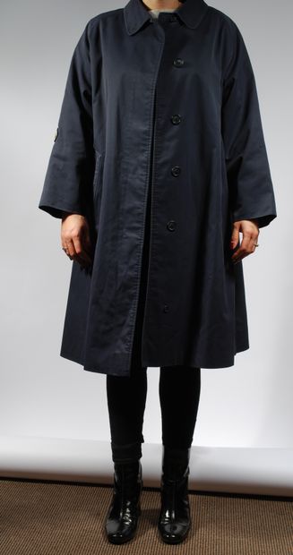 BURBERRY'S 
Trench coat in blue cotton canvas...