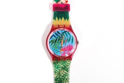 null SWATCH

Set of three Swatch water resistant watches; one with a vegetal pattern,...