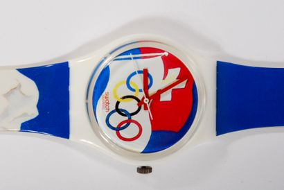 null SWATCH

Lot de deux montres Swatch water resistant ; une "Il olympische Winterspiele...