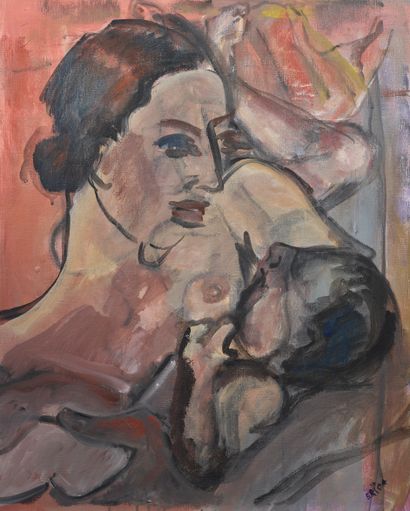 null Erica LUPESCU (20th century)

Maternity

Oil on canvas.

Signed lower right.

Size...