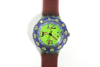 null SWATCH

Lot de trois montres Swatch water resistant ; une "scuba diving to 200m/656...