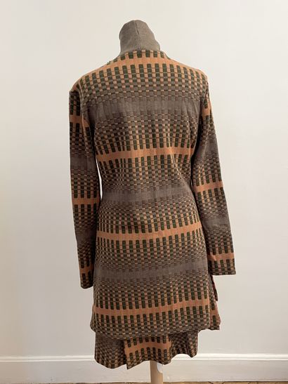 null BAZAR by CHRISTIAN LACROIX 

Geometric patterned knitwear set including a tunic...