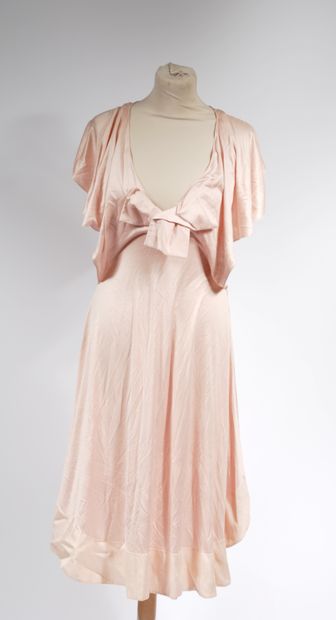 SONIA RYKIEL 
Loose and supple dress in pale...