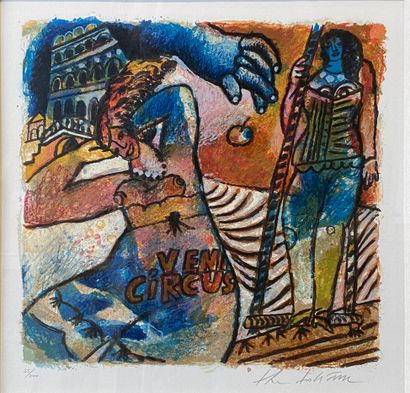 null Théo TOBIASSE (1927-2012)

Vénus Circus

Lithographie en couleurs

Signée en...