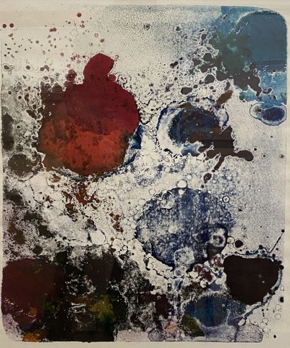 null ATILA (Attila BIRO dit) (1931-1987) 

Composition abstraite rouge et bleue

Estampe

Signée...