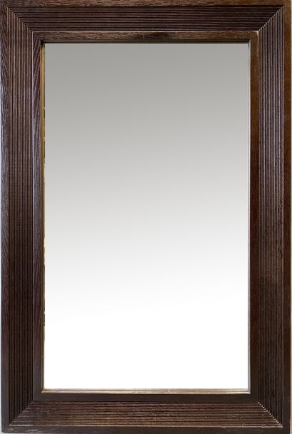 null Grand miroir rectangulaire en bois teinté cannelé

150 x 100 cm
