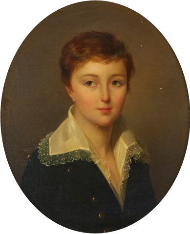 null École française du XIXe siècle 

Portrait de jeune homme 

Huile sur toile à...