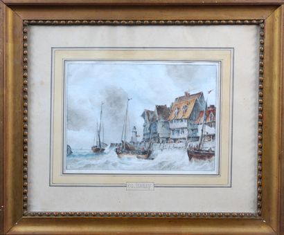 null Modern school following Eugène ISABEY

View of a port

Watercolor

16 x 21,5...