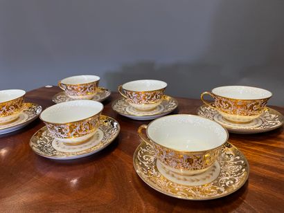 null Le Tallec Paris, 

Tasses et sous tasses en porcelaine