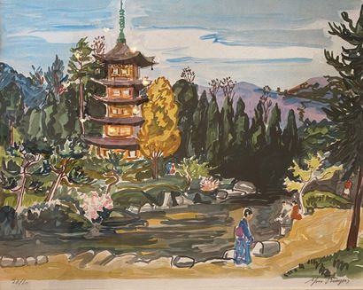 null Yves BRAYER (1907-1990)

Goju-no-to Pagoda in Miyajima

Lithograph in colors...