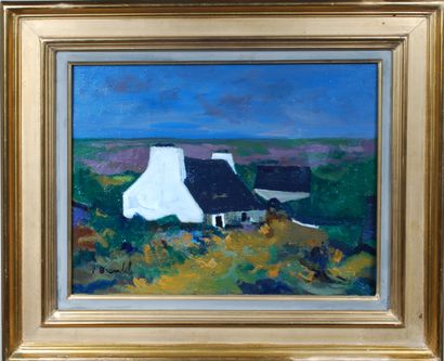 null Pierre Louis BRANDEL (Born in 1912) 

Brittany, 1958 

Oil on canvas signed...
