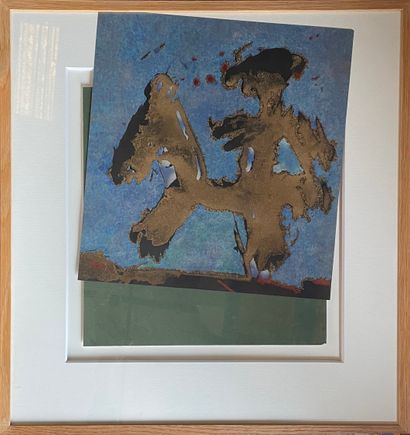 null Arthur UNGER (Born in 1932) 

Three riders 

Work by pyrochimiogram signed and...