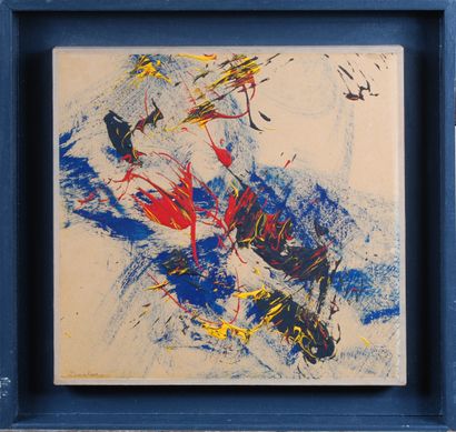 null ZENAKEN (Born in 1954) 

Abstract composition, 82

Oil on paper signed lower...