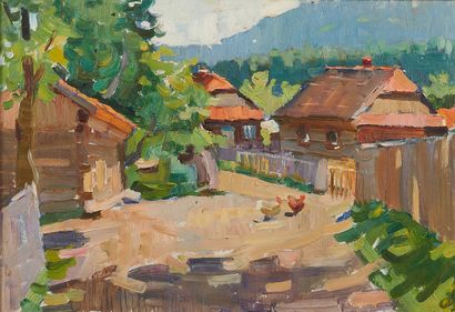 null Dimitri BARKALOV (1914-1987)

Une grange près de Podolsk

Huile sur carton....