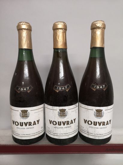 3 bouteilles VOUVRAY 