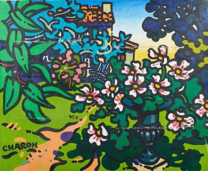 Guy CHARON (1927-2021) 
Fleurs au jardin...