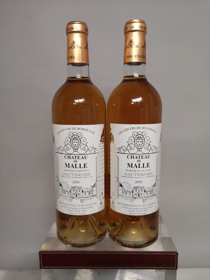 2 bouteilles Château de MALLE - 2e Cc Sauternes...