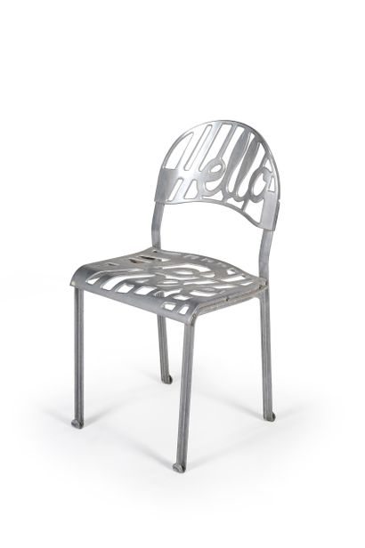 null Jeremy HARVAY ARTIFORT 

Chaise "Hello There" en fonte d'aluminium

80 x 38...