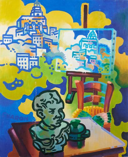 null Guy CHARON (1927-2021)

Chevalet du peintre sur le motif 

Huile sur toile signée...