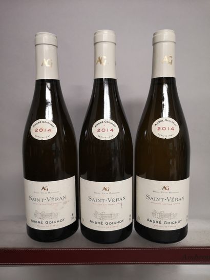3 bouteilles SAINT VERAN - André GOIGHT 2014...