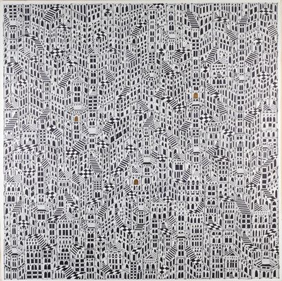 null Corinne JABES (XXe siècle) 

Maisons 

Encre sur toile signée 

100 x 100 cm

Dans...