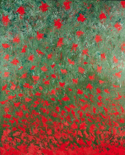 null Franck BRIATTE (Né en 1938)

Composition en rouge et vert 

Acrylique sur toile...